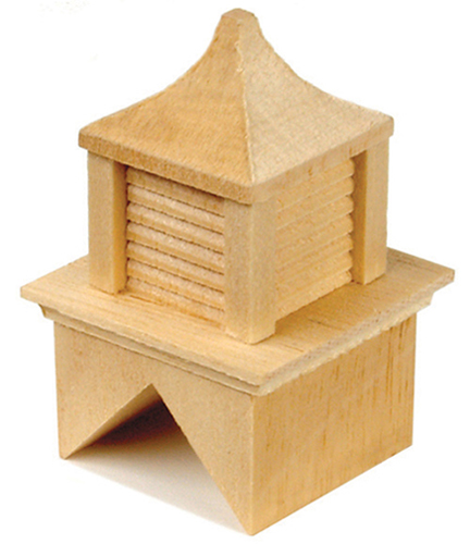 Dollhouse Miniature 1/2" Scale: Wood Cupola